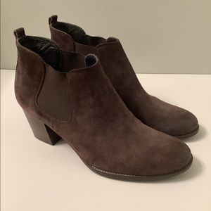 Paul Green brown suede booties, size 10 (UK 7.5)